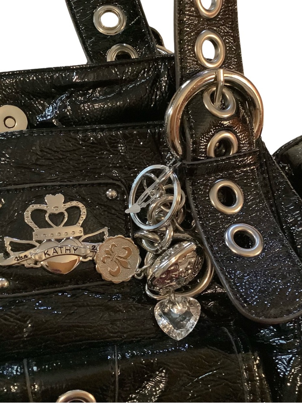 KathyVanZeeland Satchel Handbag
EXC. Cond/See pics for size Orig $99 SELL: $25 - Picture 3 of 12